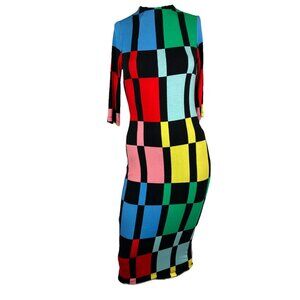 Alice + Olivia Delora Geometric Print Midi Dress